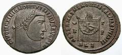 RÖMISCHE MÜNZEN (ROMAN COINS) -Kaiserliche Prägungen -Kaiserliche Prägungen 934. Maximinus II. Daia für Divus Maximianus II. Galerius.. Follis 311/313, Alexandria, auf seine Konsekration. Kopf / Altar