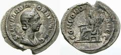 RÖMISCHE MÜNZEN (ROMAN COINS) -Kaiserliche Prägungen -Kaiserliche Prägungen 855. Severus Alexander für Sallustia Orbiana.. Quinar 226. Büste mit Diadem / Concordia mit Patera und Doppelfüllhorn auf Th