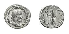 RÖMISCHE MÜNZEN (ROMAN COINS) ->Kaiserliche Prägungen ->Kaiserliche Prägungen 830. Pupienus, 238.. Denar. Büste / Felicitas mit Caduceus und Zepter. RIC 6; C. 26. 3.06 g. Sehr schön Schätzung (estimat