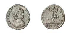 RÖMISCHE MÜNZEN (ROMAN COINS) ->Kaiserliche Prägungen ->Kaiserliche Prägungen 1161. Maximianus II. Galerius für Galeria Valeria.. Follis 308/310, Thessalonike. Büste / Venus mit Apfel. RIC 33; C. 2. 6