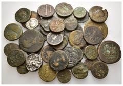 ANTIKE LOTS Antike Münzen Div. antike Münzen, darunter Tetradrachme, Athen. 42 Stück G. e. - schön.