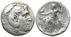 Greek LYCIA, Phaselis. (Circa 218/7-186/5 BC). In the name and types of Alexander III of Macedon AR Tetradrachm (29,2mm 15,9g) Obv: Head of Herakles right, wearing lionskin headdress Rev: AΛEΞANΔΡOY. 