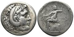 Greek LYCIA, Phaselis. (Circa 218/7-186/5 BC). In the name and types of Alexander III of Macedon. Dated CY 11 (211/0 BC) AR Tetradrachm (31,1mm 16,4g) Obv: Head of Herakles right, wearing lionskin hea