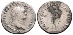 Roman Imperial Titus (79-81 AD) Rome AR Denarius (19.4mm, 3.2g) Obv: IMP TITVS CAES VESPASIAN AVG P M• Laureate head of Titus to right. Rev: BONVS EVENTVS AVGVSTI Bonus Eventus standing front, head to