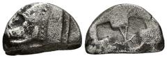 GREEK Dynasts of Lycia, uncertain dynast AR (20mm, 5.60 g). Circa 520-470/60 BC. 'Pre-dynastic' period. Forepart of boar left / Incuse square divided by large X, indentations on three sides.