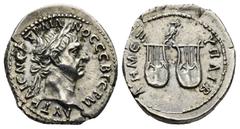 ROMAN PROVINCIAL Lycia Trajan (AD 98-117). Silver drachm (3.46 Gr. 18mm.) Laureate head right Rev. two four-stringed lyres (chelyes) seen from behind, sound-chests touching, with convex backs exhibiti