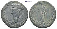 ROMAN PROVINCIAL Lycia. Koinon Of Lycia. Claudius AD 41-54. Bronze Æ (22mm, 6.85 g) ΤΙΒΕΡΙΟΣ ΚΛΑΥΔΙΟΣ ΚΑΙΣΑΡ ΣΕΒΑΣΤΟΣ; bare head of Claudius, left./ ΓΕΡΜΑΝΙΚΟΣ ΑΥΤΟΚΡΑΤΩΡ ΠΑΤΗΡ ΠΑΤΡΙΔΟΣ; Leto standing