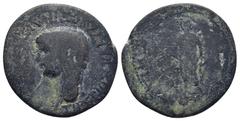 ROMAN PROVINCIAL Lycia. Koinon Of Lycia. Claudius AD 41-54. Bronze Æ (23mm, 6.1 g) ΤΙΒΕΡΙΟΣ ΚΛΑΥΔΙΟΣ ΚΑΙΣΑΡ ΣΕΒΑΣΤΟΣ; bare head of Claudius, left./ ΓΕΡΜΑΝΙΚΟΣ ΑΥΤΟΚΡΑΤΩΡ ΠΑΤΗΡ ΠΑΤΡΙΔΟΣ; Leto standing 