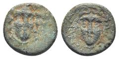 GREEK LYCIA. Patara. Ae (11mm, 1.23 g) (Circa 200-150 BC). Obv: Laureate head of Apollo facing slightly right. Rev: ΠΑΤΑΡΕΩΝ. Laureate head of Artemis facing, wearing stephane.