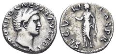ROMAN IMPERIAL Otho. Silver Denarius (16mm, 3.18 g), AD 69. Rome. IMP OTHO CAESAR AVG TR P, bare head of Otho right. Reverse: SECVRITAS P R, Securitas standing left, holding wreath and scepter.