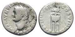 ROMAN IMPERIAL Titus. Silver Denarius (17mm, 3.1 g), as Caesar, AD 69-79 Rome, under Vespasian, AD 80. [IMP] TITVS CAES VESPASIAN AVG P M, laureate head of Titus left. Reverse: TR P IX IMP XV COS VIII