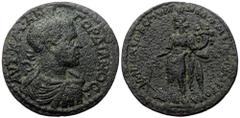 Roman Provincial Lydia, Philadelphia. Gordian III. AE. (Bronze, 11.91 g. 30 mm.) 238-244 AD. Aur Marcus, magistrate. Lydia, Philadelphia. Gordian III. AE. (Bronze, 11.91 g. 30 mm.) 238-244 AD. Aur Mar