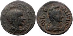 Roman Provincial Phrygia, Antiochia. Gordian III. AE. (Bronze, 6.33 g. 22 mm.) AE. 238-244 AD. Phrygia, Antiochia. Gordian III. AE. (Bronze, 6.33 g. 22 mm.) AE. 238-244 AD. Obv: Laureate, draped and c