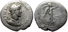 Roman Provincial Cappadocia, Caesarea. Hadrian. AR, Hemidrachm. (Silver, 1.59 g. 15 mm.) 117-138 AD. Cappadocia, Caesarea. Hadrian. AR, Hemidrachm. (Silver, 1.59 g. 15 mm.) 117-138 AD. Obv: AYTO KAIC 