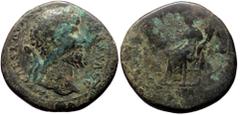Roman Imperial Lucius Verus (161-169). AE, Sestertius (Bronze, 27.09 g. 33 mm.) Rome. Lucius Verus (161-169). AE, Sestertius (Bronze, 27.09 g. 33 mm.) Rome. Obv: Head of Lucius Verus, laureate, r. Rev