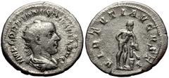 Roman Imperial Gordian III (238-244). AR, Antoninianus. (Silver, 4.42 g. 23 mm.) Rome Gordian III (238-244). AR, Antoninianus. (Silver, 4.42 g. 23 mm.) Rome Obv: IMP GORDIANVS PIVS FEL AVG. Radiate, d