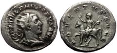 Roman Imperial Philippus I Arabs (244-249) AR Antoninianus, Rome, 244-247. Philippus I Arabs (244-249) AR Antoninianus, Rome, 244-247. Obv. IMP M IVL PHILIPPVS AVG, Laureate, draped and cuirassed bust