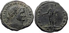 Roman Imperial Maximianus Herculius (second reign, 306-308) AE Follis (Bronze, 6.32g, 25mm) Heraklea, ca 297-298. Maximianus Herculius (second reign, 306-308) AE Follis (Bronze, 6.32g, 25mm) Heraklea,