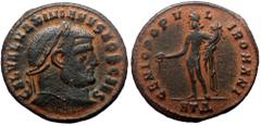 Roman Imperial Galerius Maximianus (Caesar, 293-305) Heraclea AE Follis (Bronze, 28mm, 8.26g) Galerius Maximianus (Caesar, 293-305) Heraclea AE Follis (Bronze, 28mm, 8.26g) Obv: GAL VAL MAXIMIANVS NOB