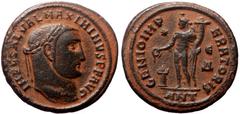 Roman Imperial Maximinus II Daja (310-313) Antioch AE Follis (Bronze, 23mm, 6.29g) Maximinus II Daja (310-313) Antioch AE Follis (Bronze, 23mm, 6.29g) Obv: IMP C GAL VAL MAXIMINVS P F AVG, laureate he