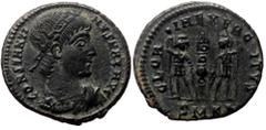 Roman Imperial Constantine I ‘The Great’ (307/10-337). AE, Follis. (Bronze, 1.61 g. 16 mm.) Cyzicus. Constantine I ‘The Great’ (307/10-337). AE, Follis. (Bronze, 1.61 g. 16 mm.) Cyzicus. Obv: CONSTANT