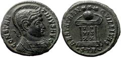 Roman Imperial Constantine I 'the Great' (307/310-337) AE Follis (Bronze, 2,30g, 18mm) Treveri, 323. Constantine I 'the Great' (307/310-337) AE Follis (Bronze, 2,30g, 18mm) Treveri, 323. Obv: CONSTANT