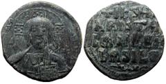 Byzantine Anonymous. Class A2. Basil II and Constantine VIII, AE, Follis. (Bronze, 7.83 g. 29 mm.) Constantinopole. Anonymous. Cla Anonymous. Class A2. Basil II and Constantine VIII, AE, Follis. (Bron