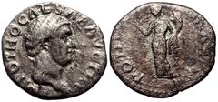 Roman Imperial *Scarce* Otho (15 January-16 April 69) AR Denarius (Silver, 2.38g, 18mm) Rome, 9 March-mid April 69. Obv: IMP OTHO CAESAR AVG TR P, bare, bewigged head of Otho right Rev: PONT-MAX, Cere