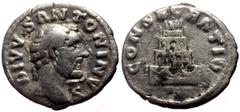 Roman Imperial Coins Divus Antoninus Pius (died 161) AR Denarius (Silver, 18mm, 2.94g) consecration issue struck under Marcus Aurelius and Lucius Verus, Rome, 161. Obv: DIVVS ANTONINVS Bare head of An