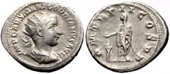 Roman Imperial Gordian III (238-244) AR antoninianus (Bronze, 4.22g, 23mm) Rome, 240. Obv: IMP CAES M ANT GORDIANVS AVG, radiate, draped and cuirassed bust of Gordian right, seen from behind Rev: P M 