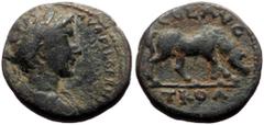 Roman Provincial *Unknown to RPC, never recorded by acsearch* Troas, Alexandria AE (5.46g, 20mm) Issue: Commodus as Caesar: Group 2(GERMANICVS and SARMATICVS) ac 175–177 Obv: [L COMMODO CAES] AVG FIL 