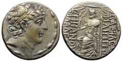 Greek Seleucid Kingdom of Syria, Philip I Philadelphos (ca. 95/4-76/5 BC), AR tetradrachm (Silver, 24,9 mm, 15,43 g), Antiochi Seleucid Kingdom of Syria, Philip I Philadelphos (ca. 95/4-76/5 BC), AR t
