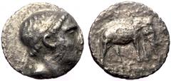 Greek Seleucid Kingdom of Syria, Antiochos III ‘the Great’ (222-187 BC), AR drachm (Silver, 16,2 mm, 3,26 g), Apamea on the Or Seleucid Kingdom of Syria, Antiochos III ‘the Great’ (222-187 BC), AR dra