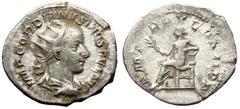 Roman Imperial Gordian III (238-244) AR antoninianus (Silver, 3.43g, 25mm) Rome Gordian III (238-244) AR antoninianus (Silver, 3.43g, 25mm) Rome Obv: IMP GORDIANVS PIVS FEL AVG: Bust of Gordian III, r