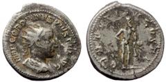Roman Imperial Gordian III (238-244 AD) AR antoninianus (Silver, 4.84g, 24mm) Rome Gordian III (238-244 AD) AR antoninianus (Silver, 4.84g, 24mm) Rome Obv: IMP GORDIANVS PIVS FEL AVG: Bust of Gordian 
