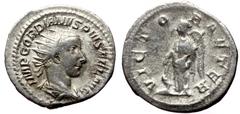 Roman Imperial Gordian III (238-244) AR antoninianus (Silver, 3.50g, 23mm) Rome Gordian III (238-244) AR antoninianus (Silver, 3.50g, 23mm) Rome Obv: IMP GORDIANVS PIVS FEL AVG: Bust of Gordian III, r