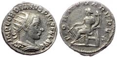 Roman Imperial Gordian III (238-244), AR antoninianus (Silver, 20,9 mm, 4,48 g), Antioch, 243. Gordian III (238-244), AR antoninianus (Silver, 20,9 mm, 4,48 g), Antioch, 243. Obv: IMP GORDIANVS PIVS F