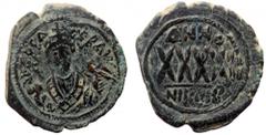 Byzantine Phocas, (602-610 AD) Nikomedia, AE Follis (Bronze, 11.57g, 33mm) Phocas, (602-610 AD) Nikomedia, AE Follis (Bronze, 11.57g, 33mm) Obv: IMP FOCA PERP AVG Crowned bust facing holding mappa and