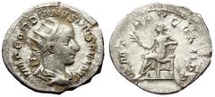 Roman Imperial Gordian III (238-244) AR antoninianus (Silver, 3.43g, 25mm) Rome Gordian III (238-244) AR antoninianus (Silver, 3.43g, 25mm) Rome Obv: IMP GORDIANVS PIVS FEL AVG: Bust of Gordian III, r