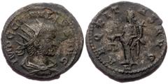 Roman Imperial Claudius II Gothicus (268-270) AE/Bl Antoninianus (Bronze 4,00g 20mm) Antiochia, 268-269. Obv: IMP C CLAVDIVS AVG, Rad Claudius II Gothicus (268-270) AE/Bl Antoninianus (Bronze 4,00g 20