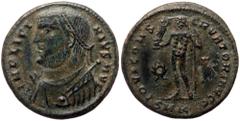 Roman Imperial Licinius I (308-324), Cyzicus, AE follis (Bronze, 18,7 mm, 3,33 g), 317-320. Obv: IMP LICI - NIVS AVG, laureate and drap Licinius I (308-324), Cyzicus, AE follis (Bronze, 18,7 mm, 3,33 