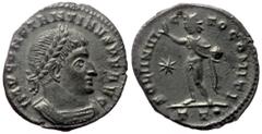 Roman Imperial Constantine I 'the Great' (307-337) Bl Nummus (Bronze? , 2.82g, 21 mm) Ticinum Constantine I 'the Great' (307-337) Bl Nummus (Bronze? , 2.82g, 21 mm) Ticinum Obv:IMP CONSTANTINVS P F AV