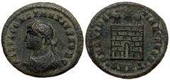 Roman Imperial Constantius II (Caesar, 324-337), AE follis (Bronze, 20,3 mm, 2,41 g), Cyzicus, 325/6. Constantius II (Caesar, 324-337), AE follis (Bronze, 20,3 mm, 2,41 g), Cyzicus, 325/6. Obv: FL IVL