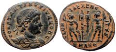 Roman Imperial Constantinus II (Caesar, 317-337) AE follis (Bronze, 2.04g, 19mm) Antioch Constantinus II (Caesar, 317-337) AE follis (Bronze, 2.04g, 19mm) Antioch Obv: CONSTANTINVS IVN NOB C, cuirasse