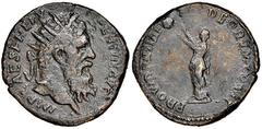 Roman Empire Pertinax Dupundius, Rome, AD 193, AE 13.05 g. Avers : IMP CAES P HELV PERTINAX AVG laureate head to right Revers : PROVIDENTIAE DEORVM COS II Providentia standing facing, head to left, ex