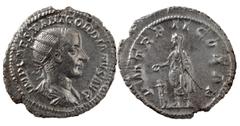 The Roman Empire The Roman Empire Gordian III, 238-244. AR Antoninianus 3.54 g. Rome, 239-240. IMP CAES M ANT GORDIANVS AVG Radiate, draped and cuirassed bust of Gordian III to right, seen from behind