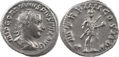 The Roman Empire The Roman Empire Gordian III, 238-244. AR Antoninianus 4.63 g. Rome, 241-242. IMP GORDIANVS PIVS FEL AVG Radiate, draped and cuirassed bust of Gordian III to right, seen from behind. 
