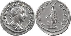 The Roman Empire The Roman Empire Gordian III, 238-244. AR Antoninianus 4.09 g. Rome, 239-240. IMP GORDIANVS PIVS AVG Radiate, draped and cuirassed bust of Gordian III to right, seen from behind. Rev.