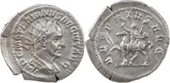 The Roman Empire The Roman Empire Trajan Decius, 249-251. AR Antoninianus 4.18 g. Rome, 249-250. IMP C M Q TRAIANVS DECIVS AVG Radiate and cuirassed bust of Trajan Decius to right, seen from behind. R