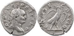 The Roman Empire The Roman Empire Trajan Decius (?), 249-251. AR Antoninianus 3.88 g. Commemorative issue for Divus Vespasian (died 79), Rome, 251. DIVO VESPASIANO Radiate head of Divus Vespasian to r